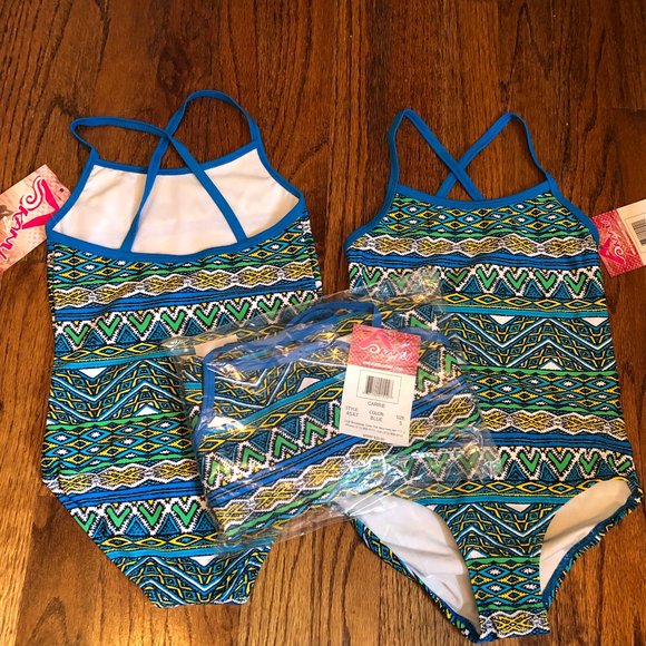 Kanu Surf Girls One Piece Swimsuit In Blue - Picture 3 of 4